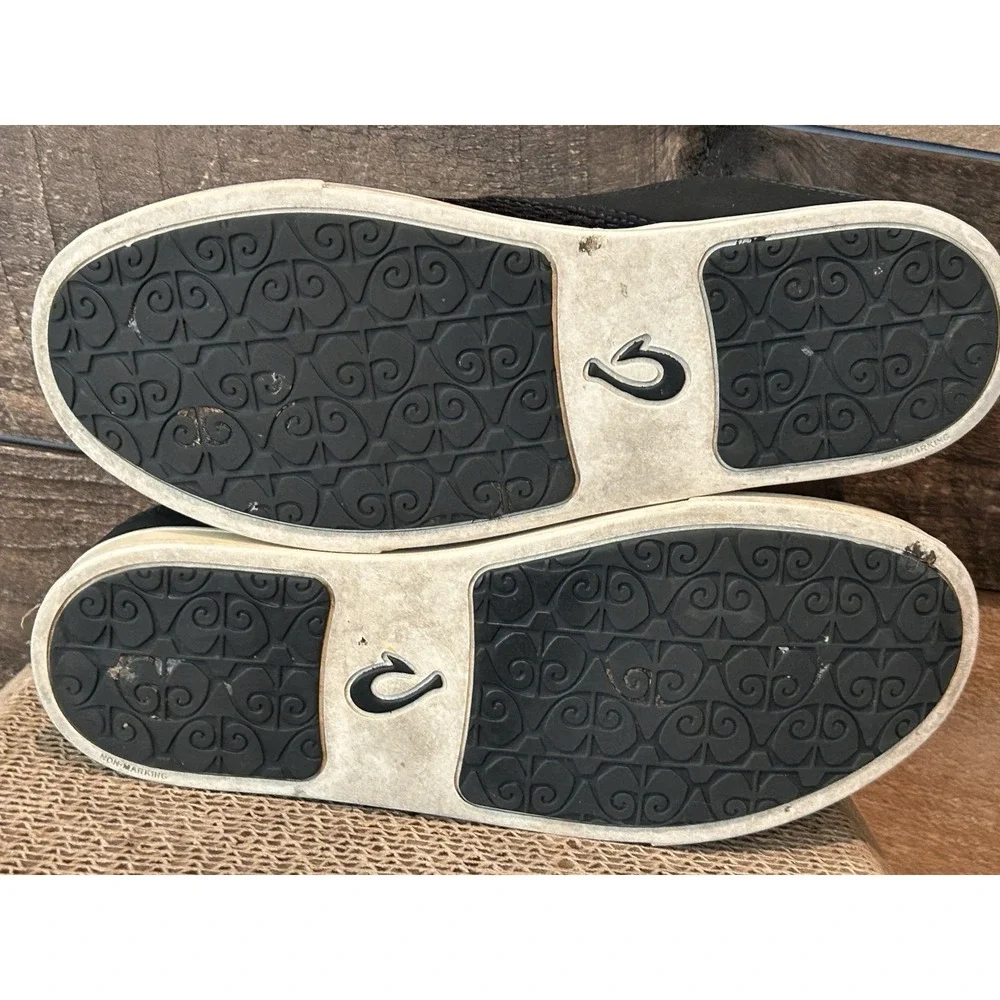 OLUKAI WOMEN'S PEHUEA SLIP‎ ON SHOE Breathable Knit Gray sz 8 US 38 EU Shoes